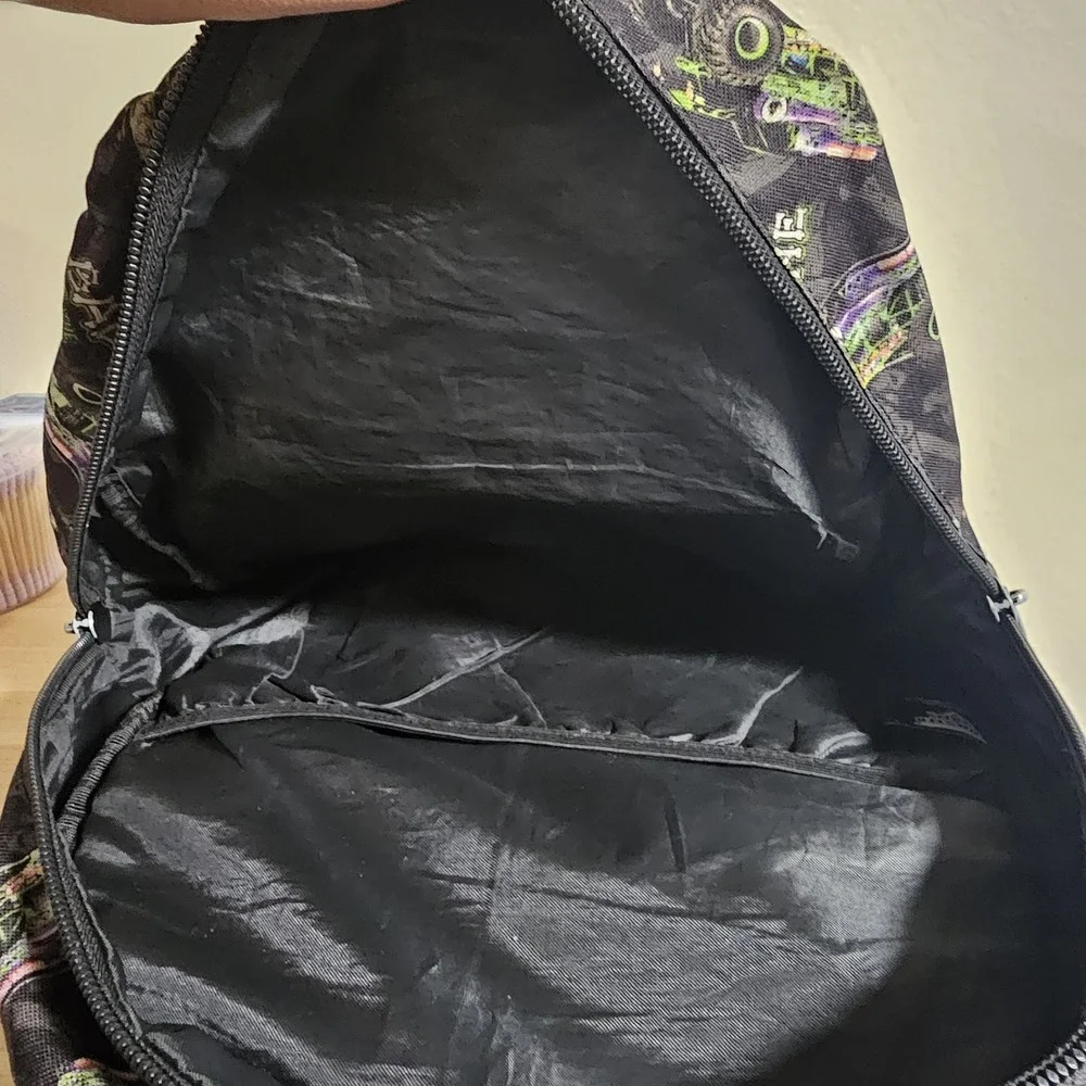 Vintage Grave Digger Race Team Back Pack Monster Jam Bad To The‎ Bone